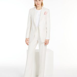Duchess satin kavaj i ull och siden