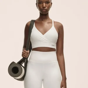 Wrap Sports Bra - White