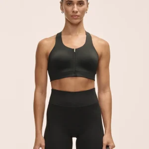 Impact Zip Sports Bra - Black