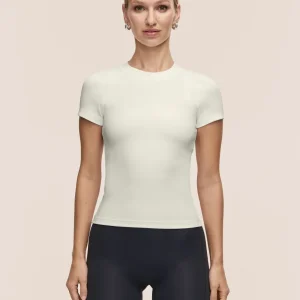 Defined Rib Tee - Misty Green