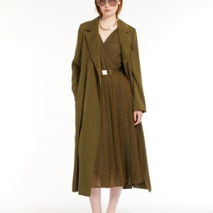 Dammrock i satin med bälte | Kappor | Max Mara UAE