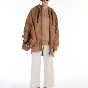 Vattenavvisande parkas med huva i canvas | PUFFERJACKOR | Max Mara UAE