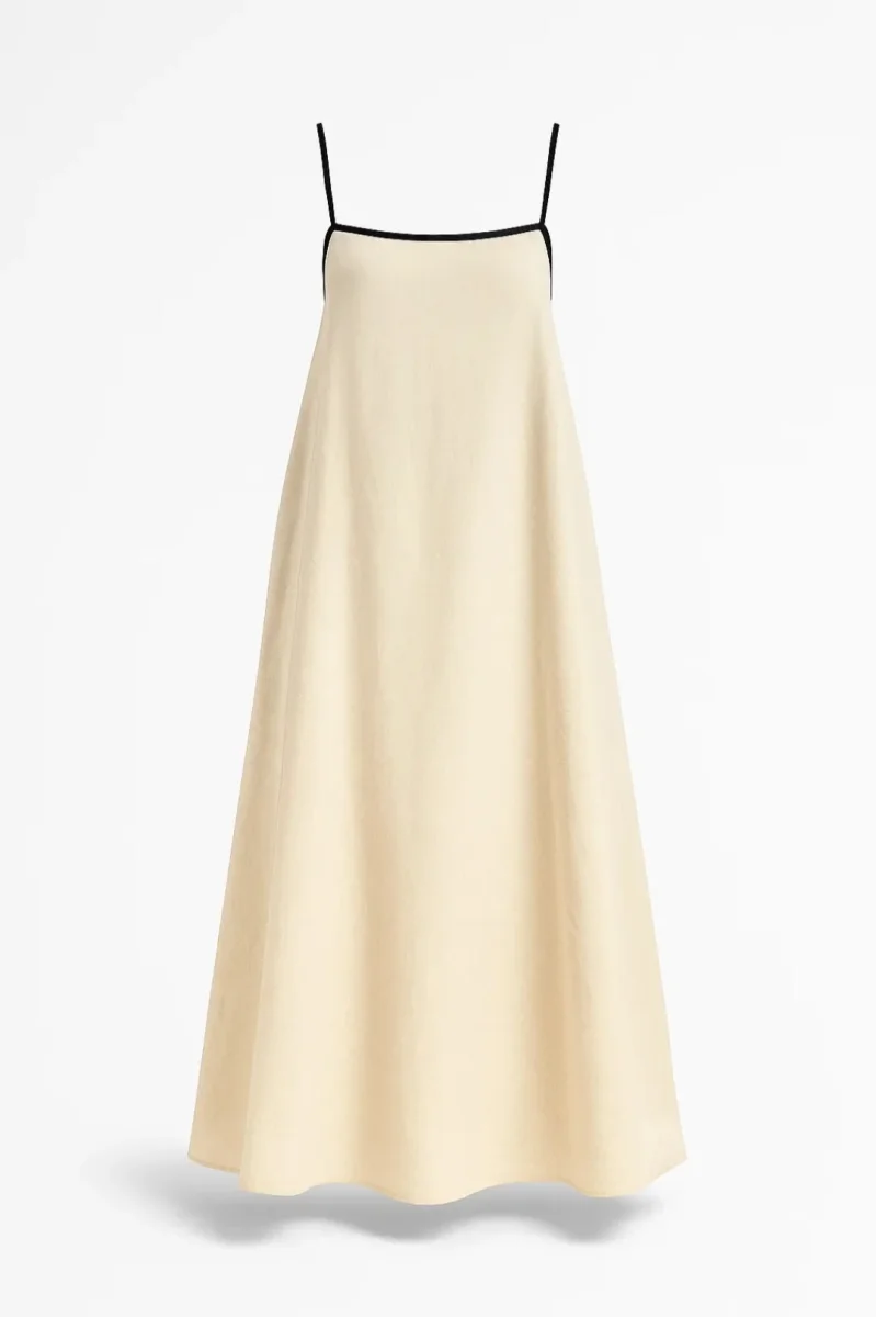 Damklänning | Lång | Minimalistisk | Flödande silhuett för mellansäsongen - Bild 5