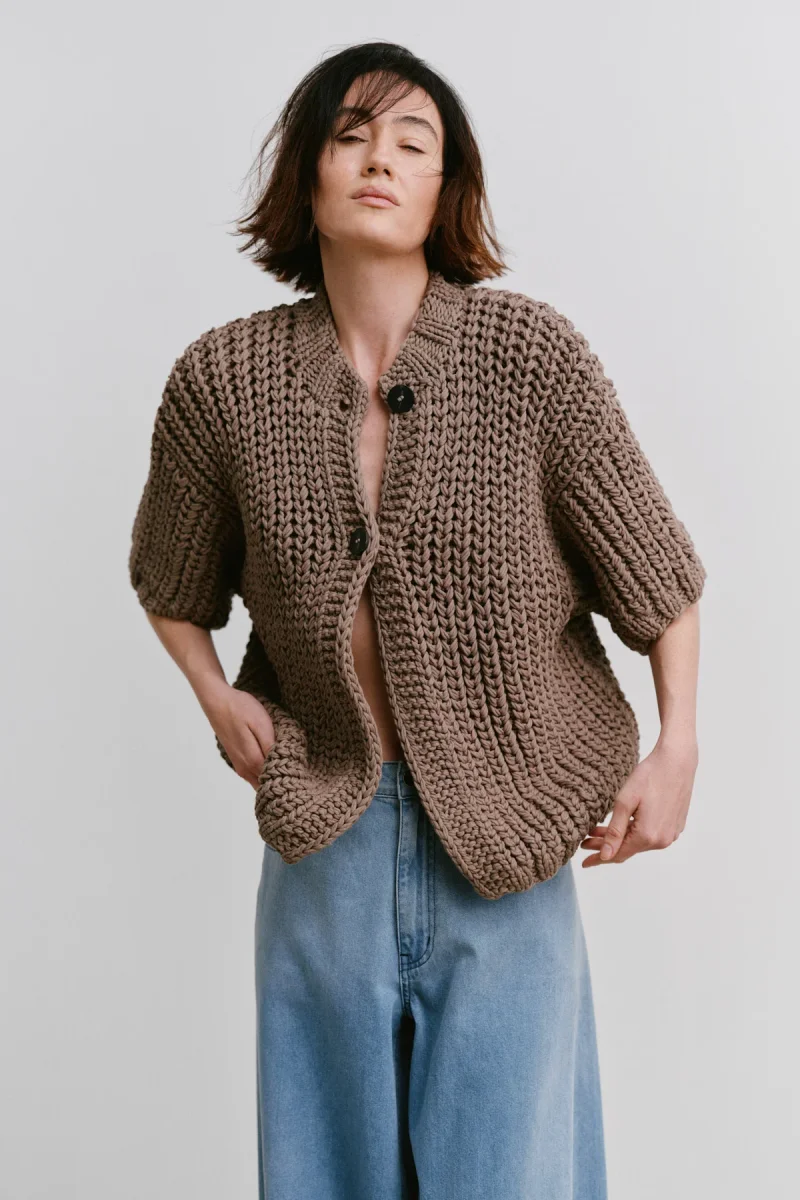 Alice - Rope knit cardigan I Blush - Bild 6