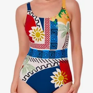 Positano Round Neck Tank Swimsuit
