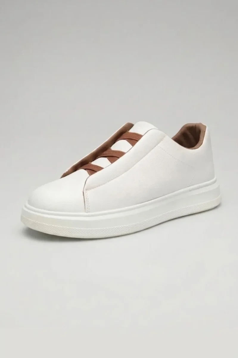 Sneakers för herrar - Lättviktsskor med låg profil och kontrasterande detaljer | Casual - Bild 2