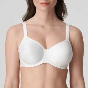 Satin Full Cup Bra - Natural