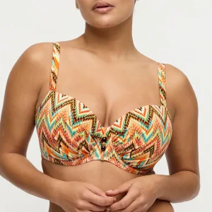 Tubou Padded Balcony Bikini Top - Ikat Summer