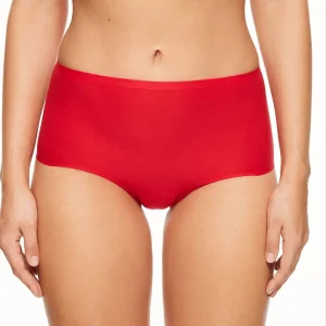 Soft Stretch High Waist Brief - Poppy Red